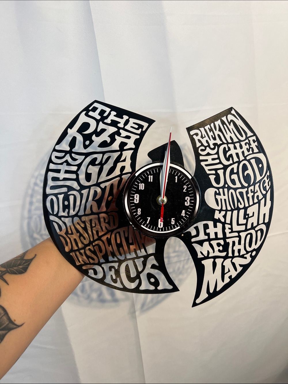 Vintage vinyl Wu tang Record clock
